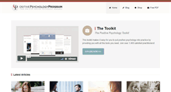 Desktop Screenshot of positivepsychologyprogram.com