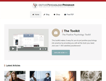 Tablet Screenshot of positivepsychologyprogram.com